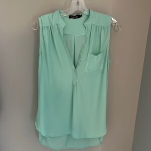 Teal blouse